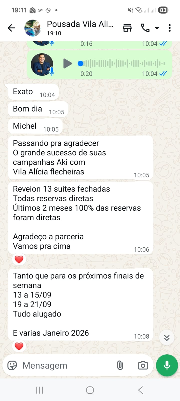 Resultado Pousada Vila Alicia